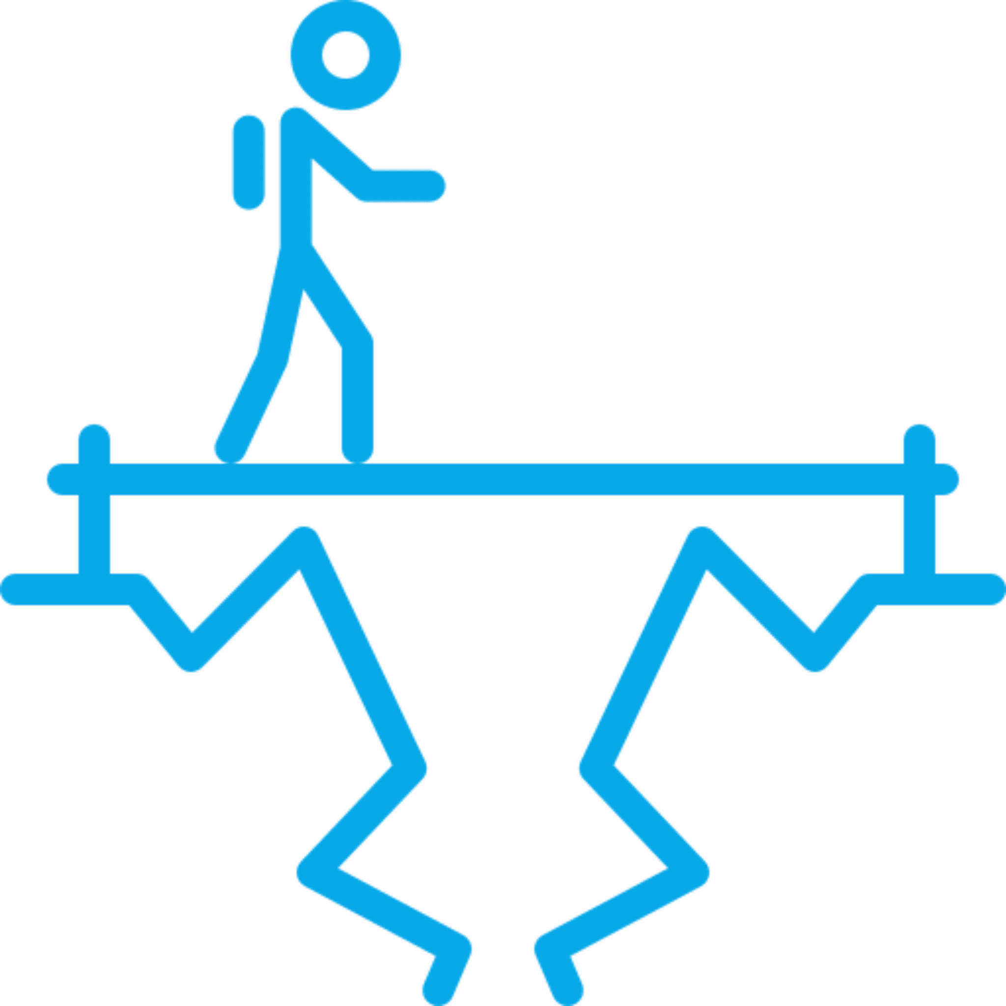 Stick figure walking across a bridge gap.