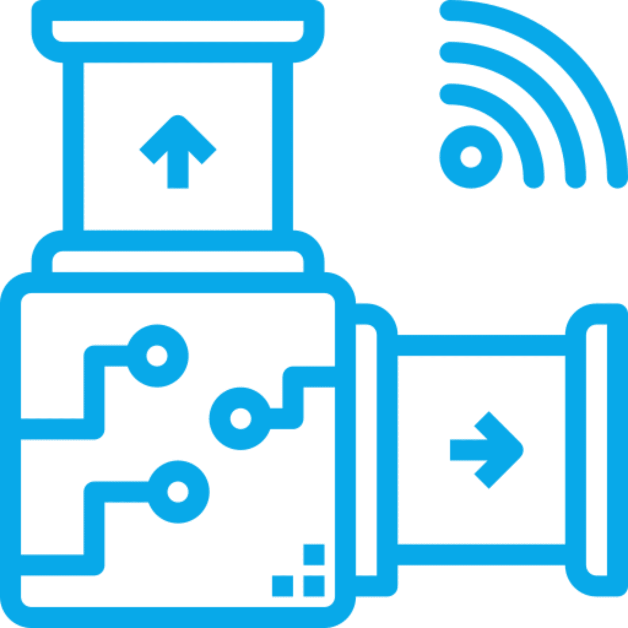 Diagram of data transmission and connectivity.